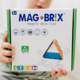 Magblox Magbrix 6 pieces Big Square Set Magnetic Brick Tile by Play Planet
