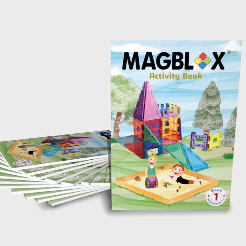 Magblox Activity Book for Magnetic Block Tiles | Play Planet