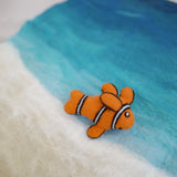 Clownfish Animal Puppets | Felt Finger Puppet by Play Planet Eco-friendly Educational Toy. Handmade Gift Shop.