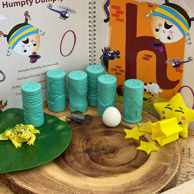 Let's Roll – Nursery Rhymes Play Dough Roller and Stamp Set – Play