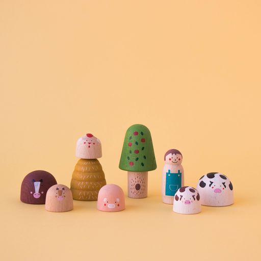 Londji My Wooden World - Farm Animals - Play Planet