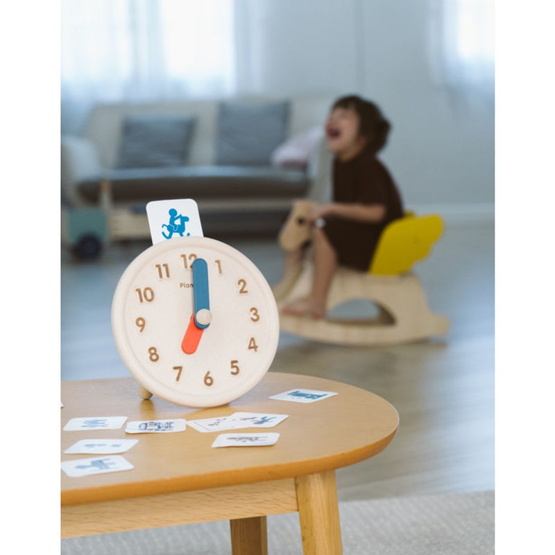 Plan Toys | Activity Clock Wooden Clock Learning Toys by Play Planet