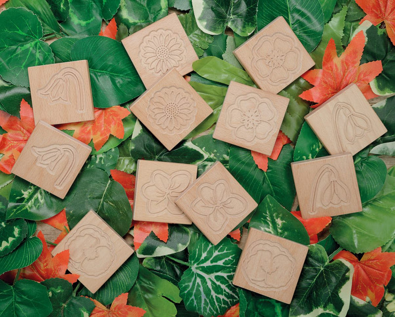 Wooden Sensory Flower Tiles