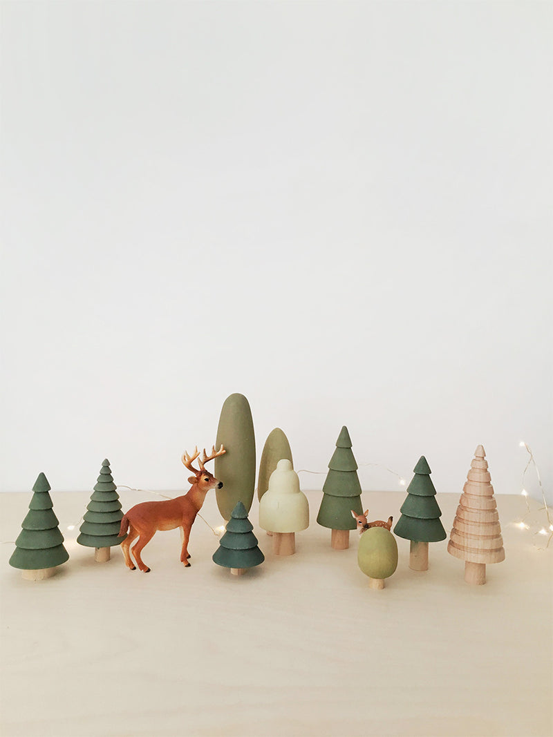 Wooden Forest Set - 10 Trees