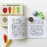 Play Planet | Goober Pocket Crayons Farm Coloring Book