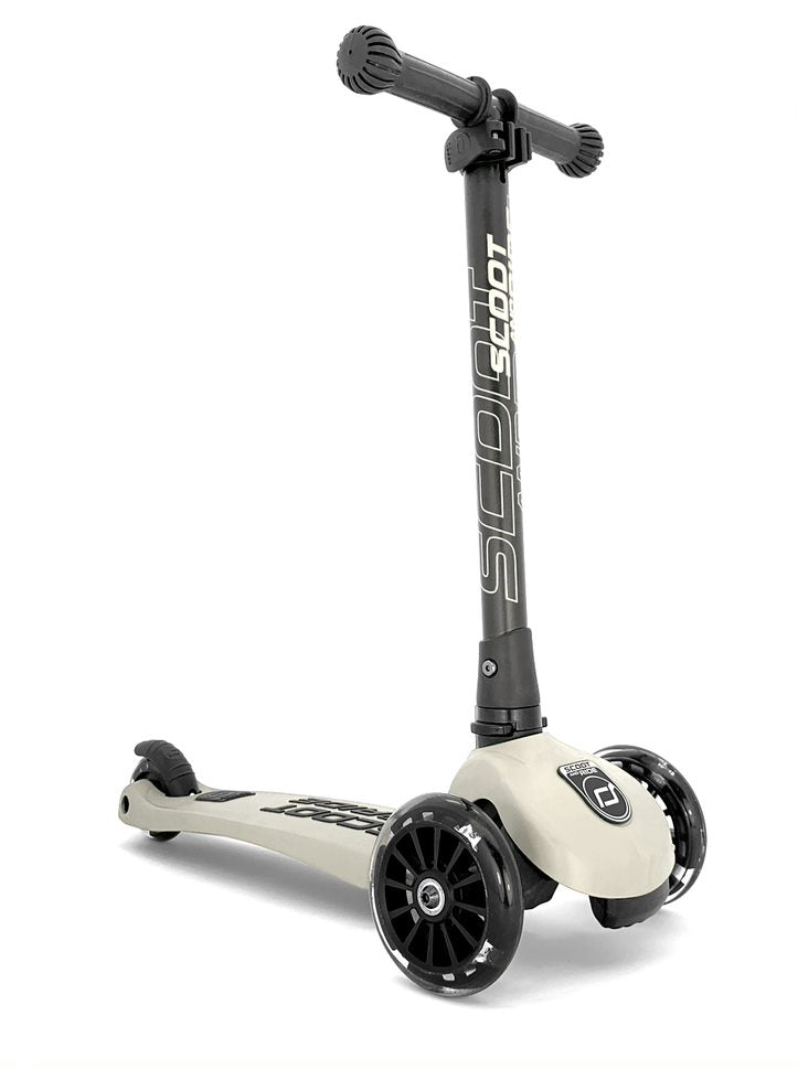 SCOOT AND RIDE US HIGHWAYKICK 3 FOLDABLE SCOOTER BALANCING BIKE ASH WITH LED LIGHT BY PLAY PLANET