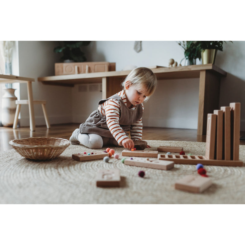 Small Rectangular Counting Blocks Wooden Number Counting Blocks – Play Planet