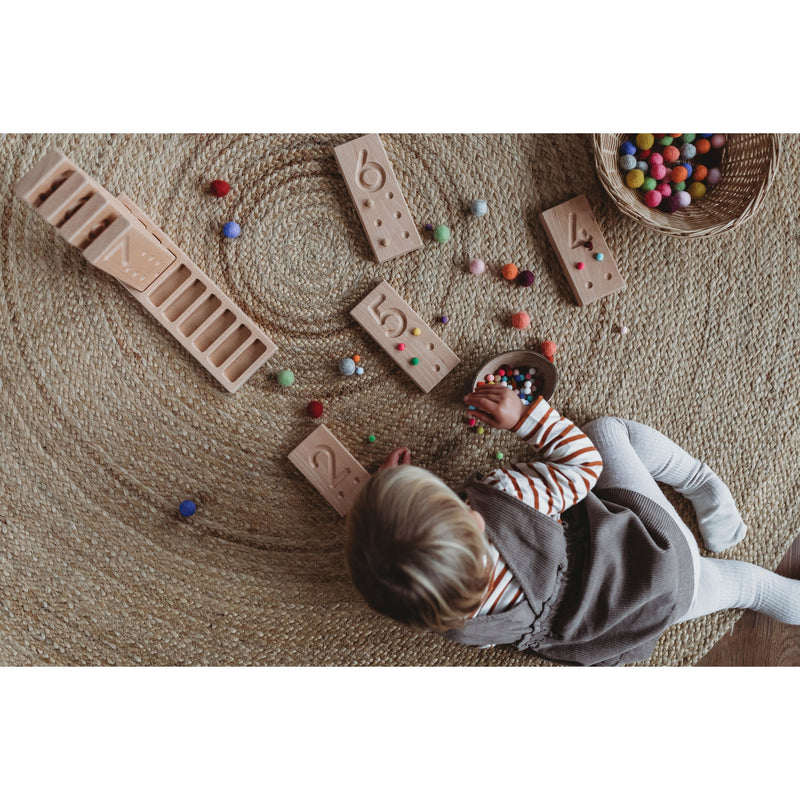 Small Rectangular Counting Blocks Wooden Number Counting Blocks – Play Planet