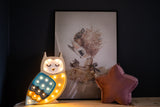 Little Light Owl Wooden Lamp for your modern kid's nursery playroom decor. 
