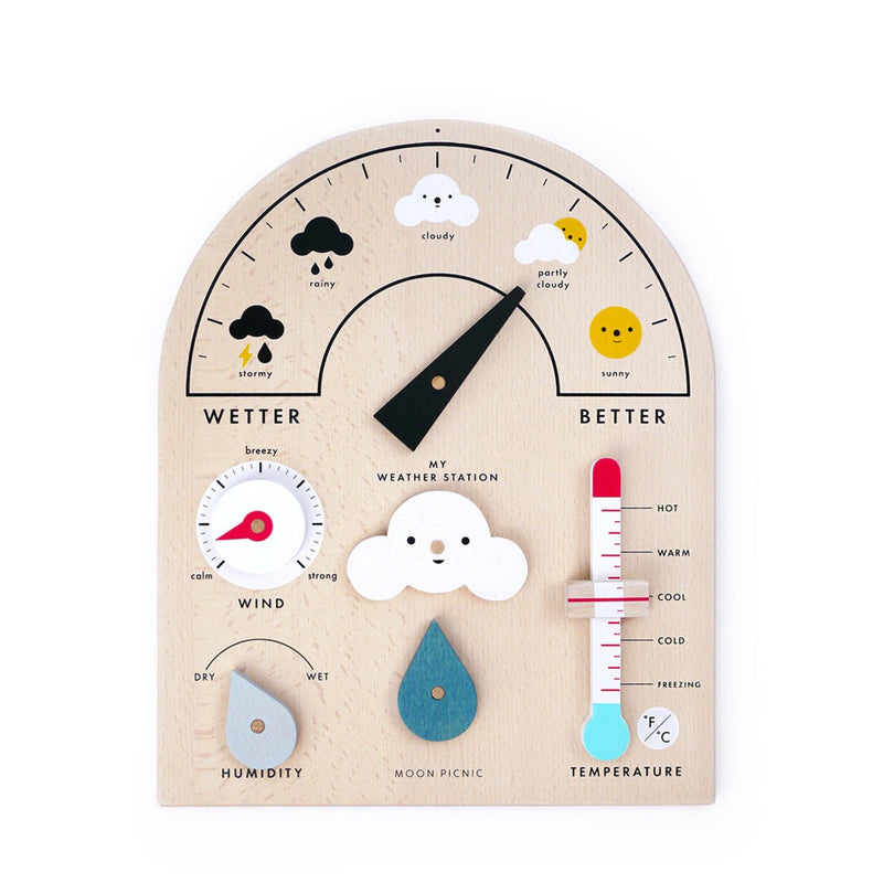 The daily craft weather station toys. Let's learn about weather. 
