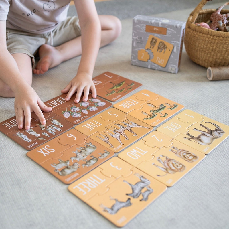 Play Planet - Africa Counting Puzzle by Modern Monty