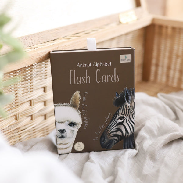 Modern Monty Animal Alphabet Flash Cards | Play Planet | Eco-friendly Educational Toys 