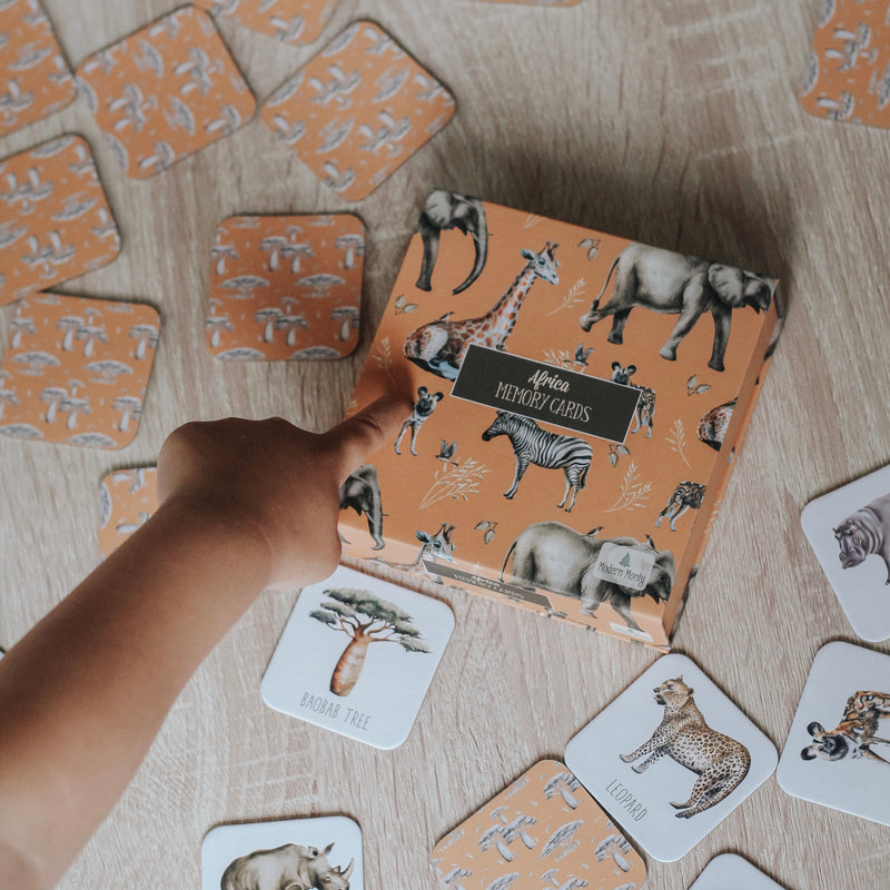 Modern Monty Africa Memory Card Game - Play Planet