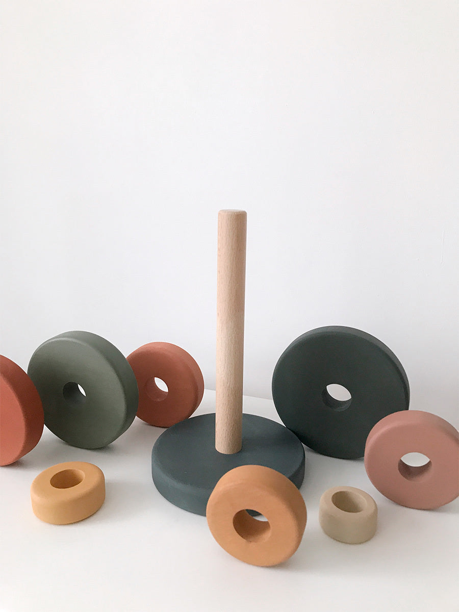 Wooden Rainbow Stacking Set – Play Planet