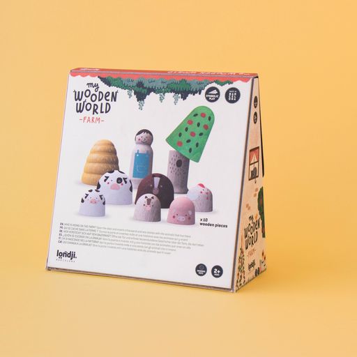 Londji My Wooden World - Farm Animals - Play Planet