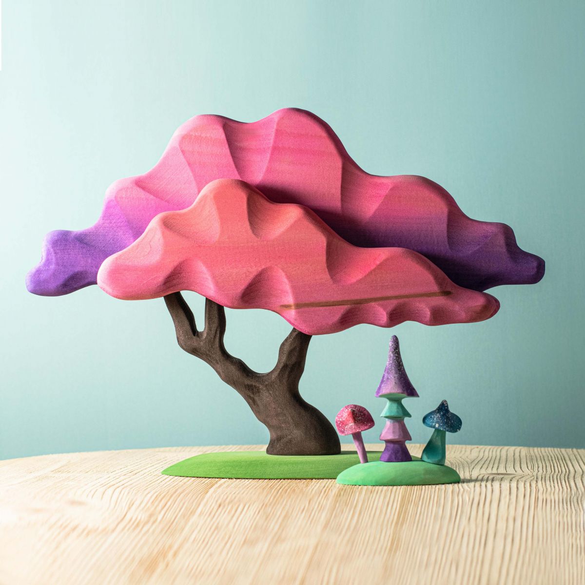 Bumbu Toys Handmade Wooden Tree Japanese Winter Maple Tree - Pink Bumbu Toys Handmade Wooden Tree Japanese Winter Maple Tree - Pink
