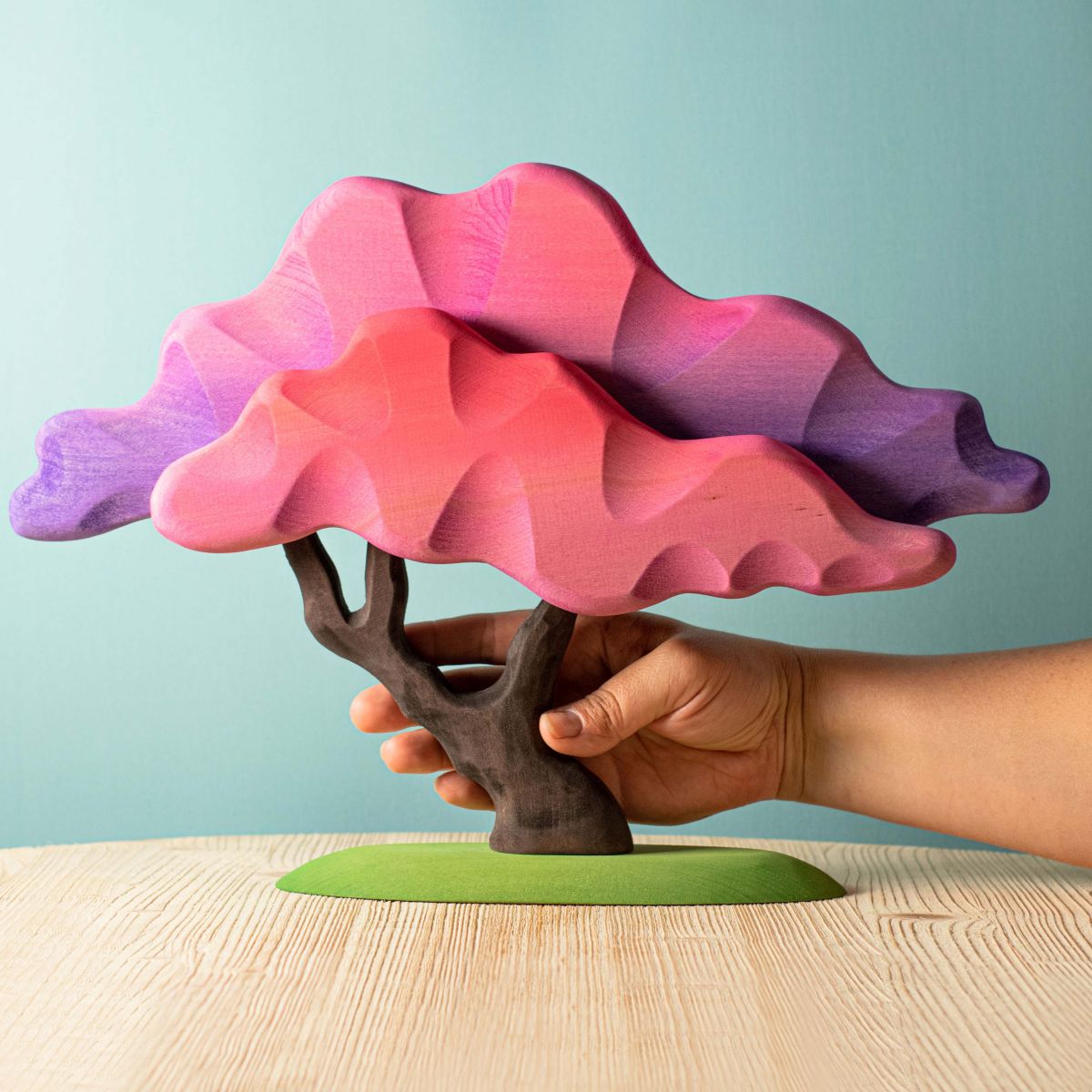 Bumbu Toys Handmade Wooden Tree Japanese Winter Maple Tree - Pink ...