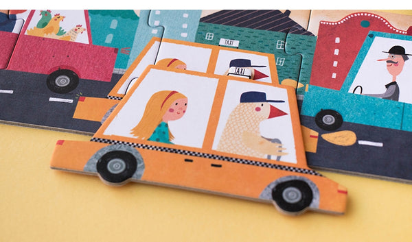 Londji Puzzle - Beep! Beep! (48 pcs) - Observation