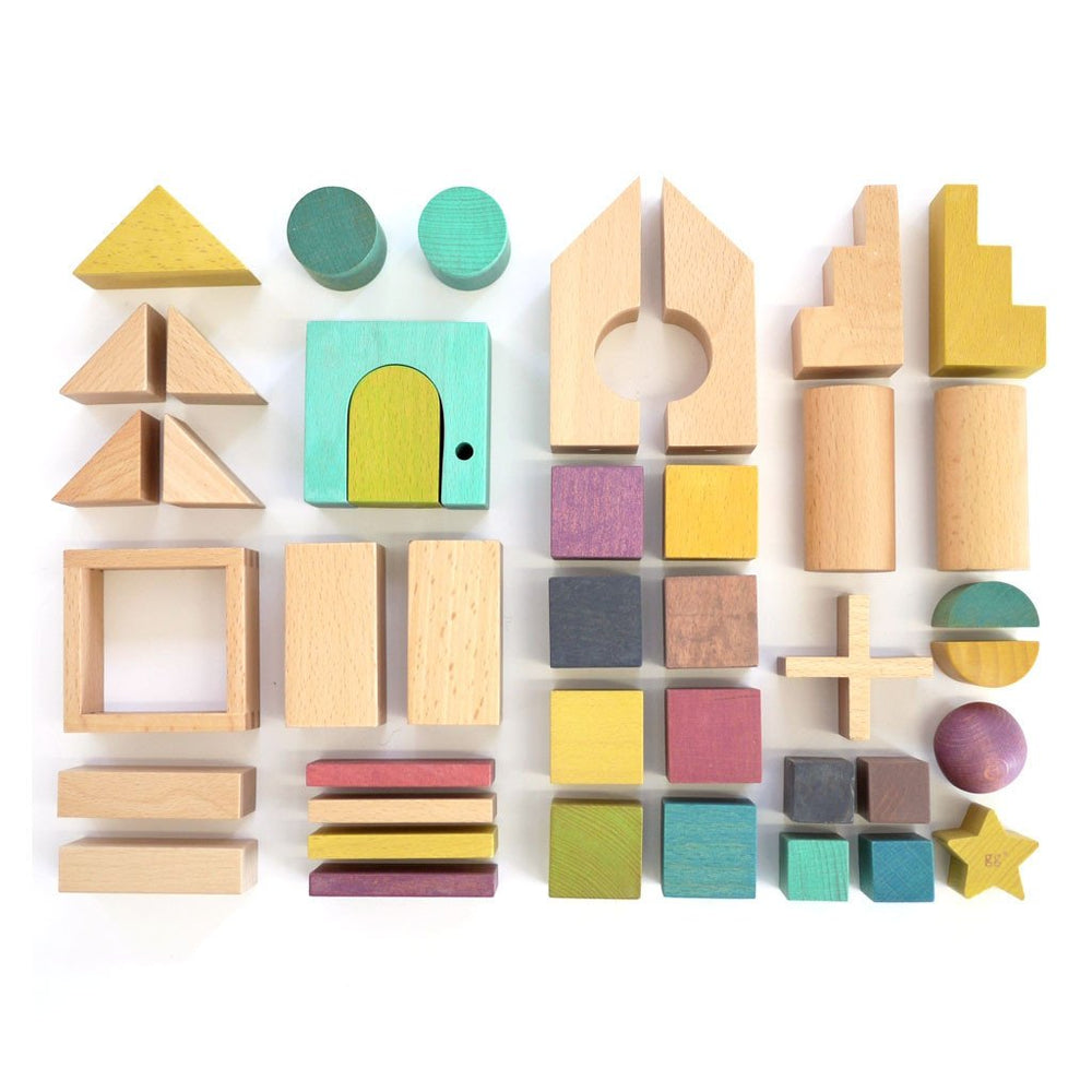 TSUMIKI Woodend Building Blocks House Eco-Friendly natural toys