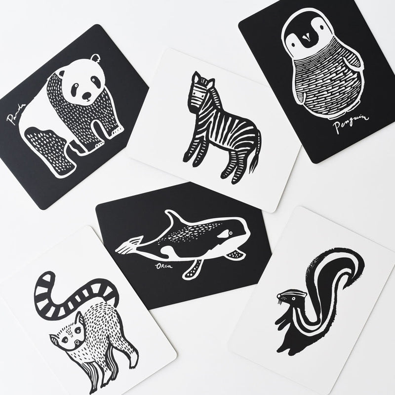 Wee Gallery Art Cards for Baby Black and White Animals Collection | Play Planet Educational Toys