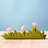 Bumbu Wooden Grass with White Flowers