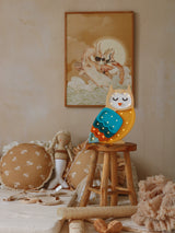 Wooden Owl Lamp handmade by little lights from Play Planet