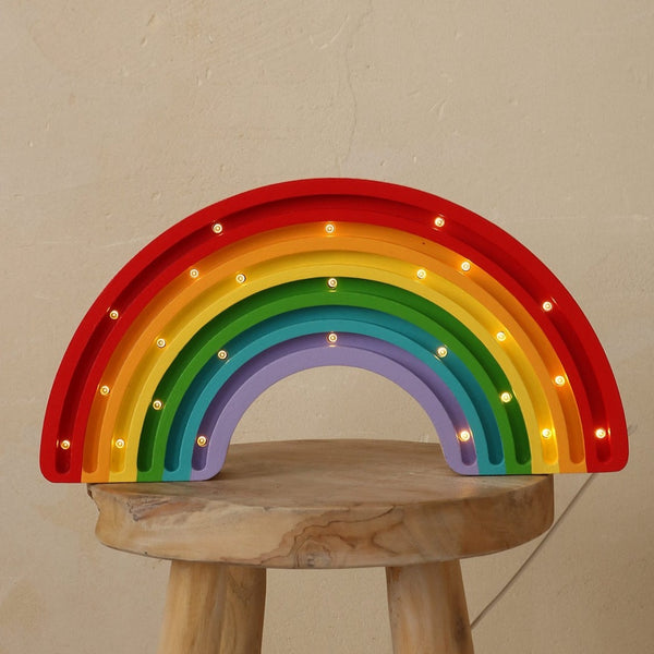 Little Light Rainbow Lamp Handmade Wooden Light | Play Planet Eco-friendly Toys
