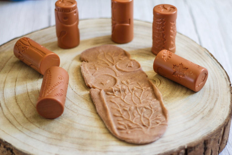 Play Planet | Forest Friends Dough Roller and Stamp Set by Yellowdoor